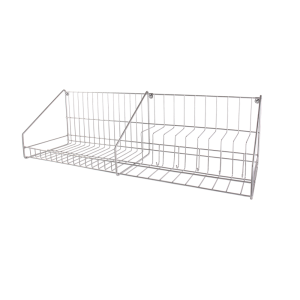 ชั้นวางจาน สำหรับจาน 9 นิ้ว แบบติดผนัง สแตนเลส WR-4202