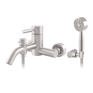 ก๊อกน้ำ ก๊อกผสมลงอ่างอาบน้ำ พร้อมฝักบัวมือถือ WS-0182CS