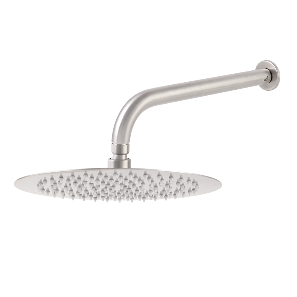 หัวฝักบัวอาบน้ำ สแตนเลส 304 ขนาด 10 นิ้ว พร้อมก้านต่อ WS-8310ER
